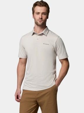 tricou cu guler pt. barbati Columbia Parsons Point Polo nisip 1