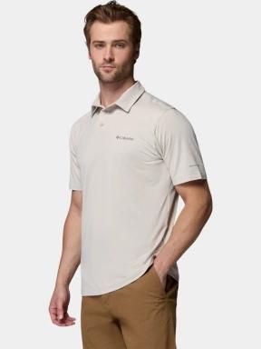 tricou cu guler pt. barbati Columbia Parsons Point Polo nisip 3