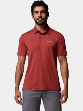 tricou cu guler pt. barbati Columbia Parsons Point Polo rosu 1