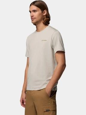tricou pentru sport, cu maneci scurte pt. barbati Columbia Parsons Point Short Sleeve Back Graphic Tee nisip 3