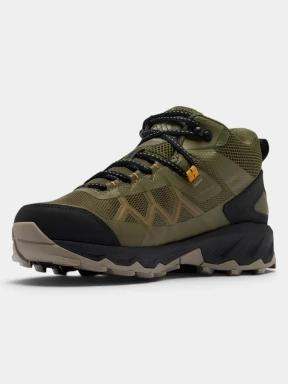 bocanci de drumetie impermeabili pt. barbati Columbia Peakfreak 3 Mid Outdry oliv 1