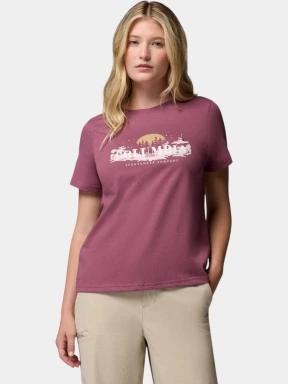 tricou cu maneci scurte pt. femei Columbia Rolling Bend Seasonal Graphic Tee violet 1