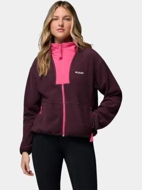 pulover polar pt. femei Columbia Sequoia Grove II Full Zip bordo 1