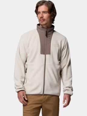 pulover polar pt. barbati Columbia Sequoia Grove II FZ Fleece nisip 1