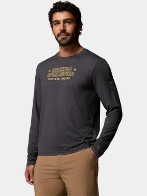 tricou cu maneci lungi pt. barbati Columbia Parsons Point Long Sleeve Graphic Tee negru 3