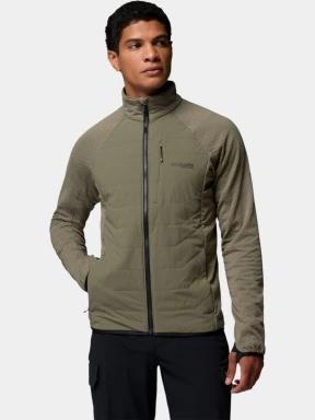 strat intermediar hibrid pt. barbati Columbia Arctic Crest II Hybrid Full Zip verde 1