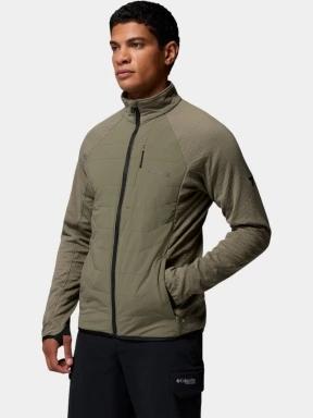 strat intermediar hibrid pt. barbati Columbia Arctic Crest II Hybrid Full Zip verde 3