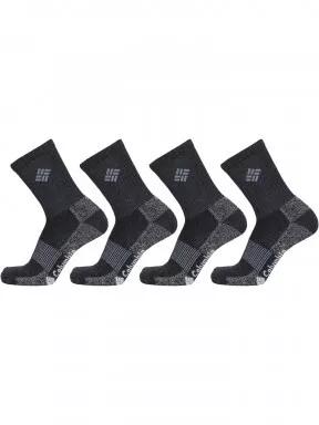 ciorapi pt. barbati Columbia 4PP Lifestyle Moisture Control Basic Crew negru 1
