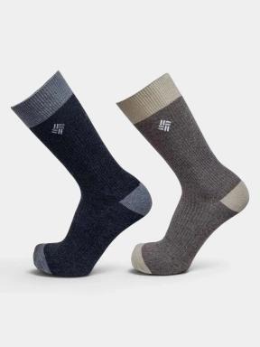 ciorapi pt. barbati Columbia 2PP Fundamental Basic Rib Crew negru 1