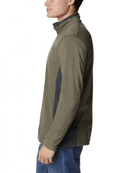 pulover polar pt. barbati Columbia Klamath Range II Half Zip verde 3