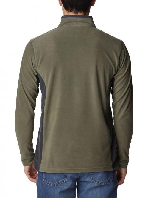 pulover polar pt. barbati Columbia Klamath Range II Half Zip verde 4