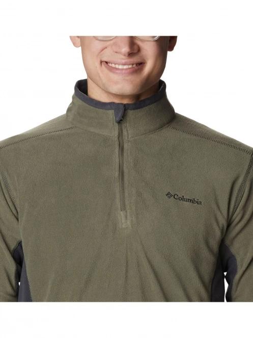 pulover polar pt. barbati Columbia Klamath Range II Half Zip verde 5
