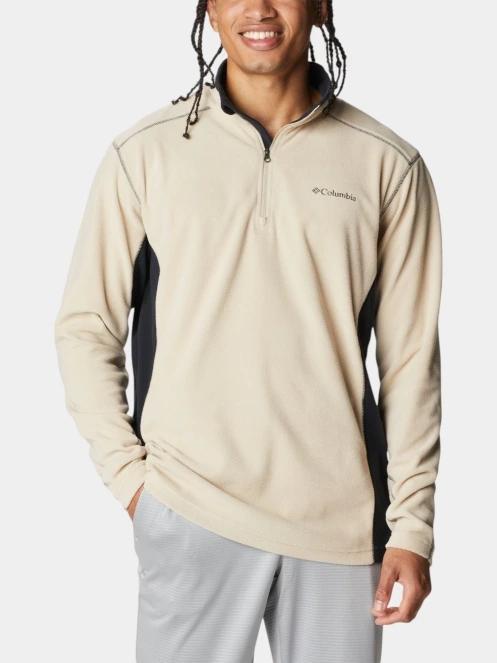 pulover polar pt. barbati Columbia Klamath Range II Half Zip nisip 2