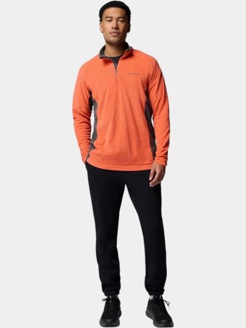 pulover polar pt. barbati Columbia Klamath Range II Half Zip portocaliu 5