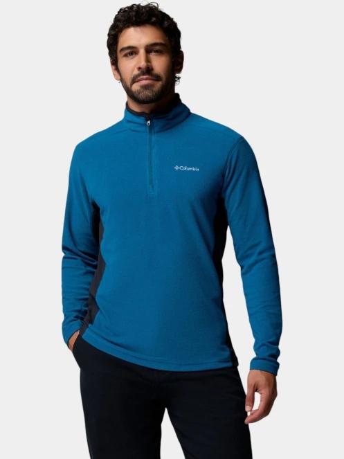 pulover polar pt. barbati Columbia Klamath Range II Half Zip albastru 2