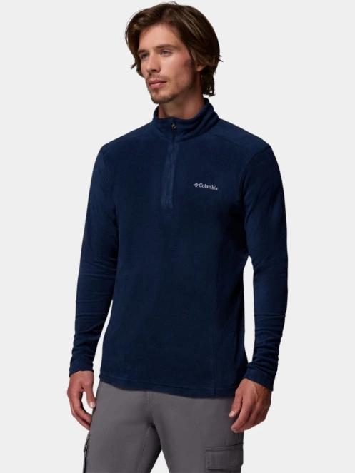 pulover polar pt. barbati Columbia Klamath Range II Half Zip albastru inchis 3