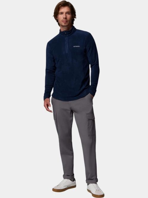 pulover polar pt. barbati Columbia Klamath Range II Half Zip albastru inchis 5