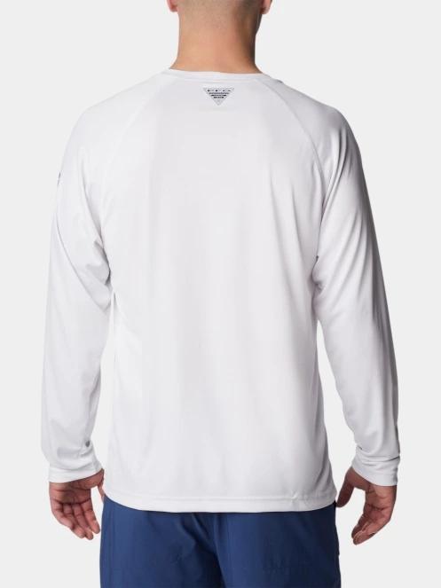 tricou cu maneci lungi, pentru sport pt. barbati Columbia Terminal Tackle LS Shirt alb 8