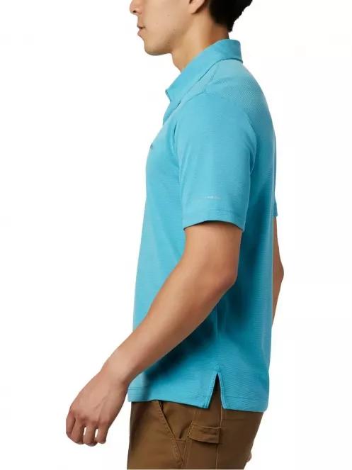 tricou cu guler pt. barbati Columbia Sun Ridge Polo albastru 3