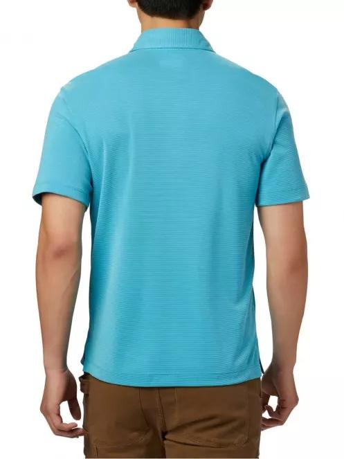 tricou cu guler pt. barbati Columbia Sun Ridge Polo albastru 4