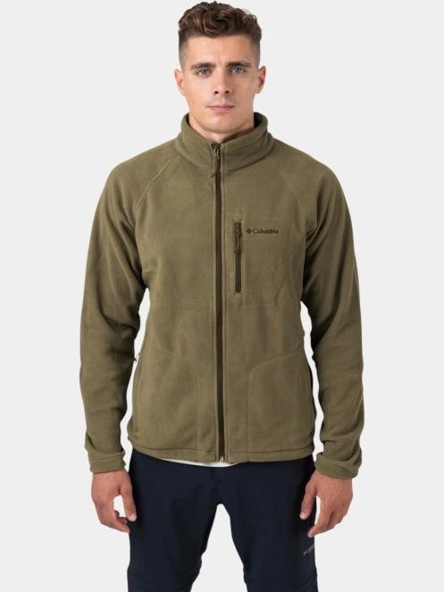 pulover polar pt. barbati Columbia Fast Trek II Full Zip Fleece verde 8