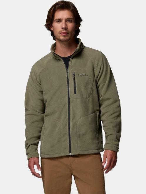 pulover polar pt. barbati Columbia Fast Trek II Full Zip Fleece verde 2