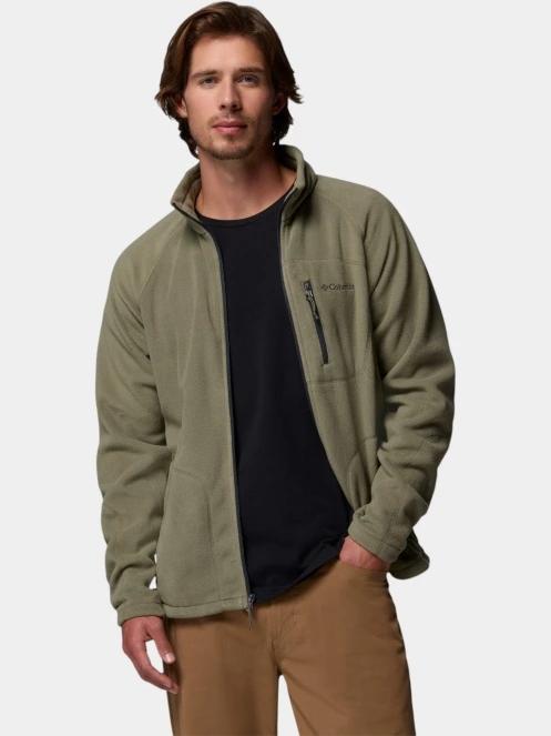 pulover polar pt. barbati Columbia Fast Trek II Full Zip Fleece verde 6
