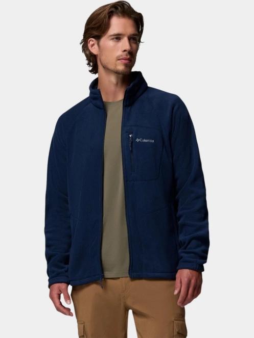 pulover polar pt. barbati Columbia Fast Trek II Full Zip Fleece albastru inchis 6