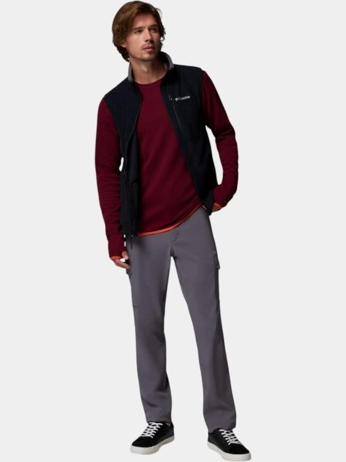 vesta polar pt. barbati Columbia Fast Trek Fleece Vest negru 5