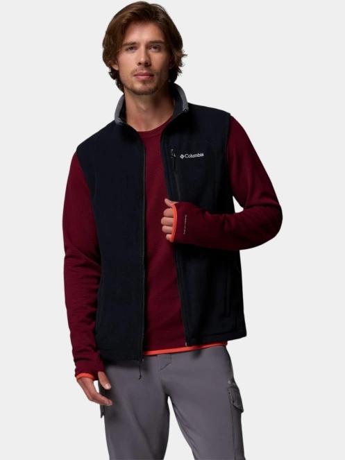 vesta polar pt. barbati Columbia Fast Trek Fleece Vest negru 6