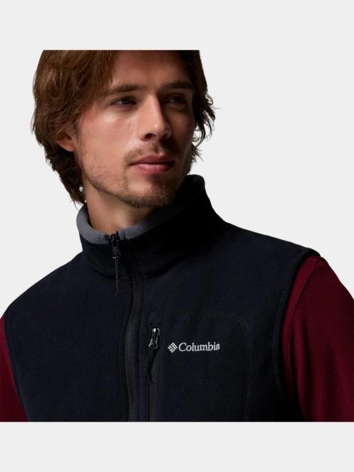 vesta polar pt. barbati Columbia Fast Trek Fleece Vest negru 7