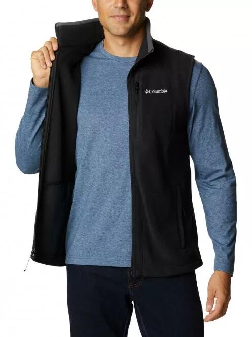 vesta polar pt. barbati Columbia Fast Trek Flecce Vest negru 5