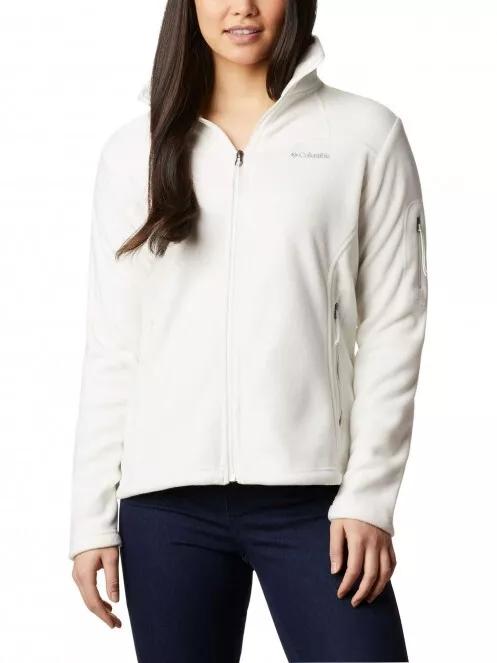 pulover polar pt. femei Columbia Fast Trek II Jacket alb 2