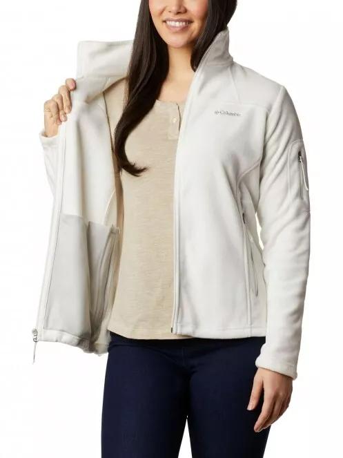 pulover polar pt. femei Columbia Fast Trek II Jacket alb 5