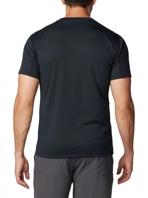 tricou pentru sport, cu maneci scurte pt. barbati Columbia Zero Rules Short Sleeve Graphic Shirt gri 4