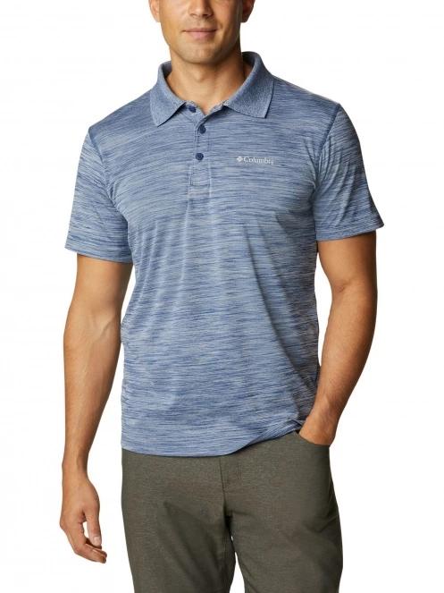 tricou cu guler pt. barbati Columbia Zero Rules Polo Shirt albastru 2