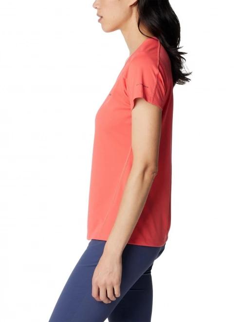 tricou pentru sport, cu maneci scurte pt. femei Columbia Zero Rules Short Sleeve Shirt rosu 3