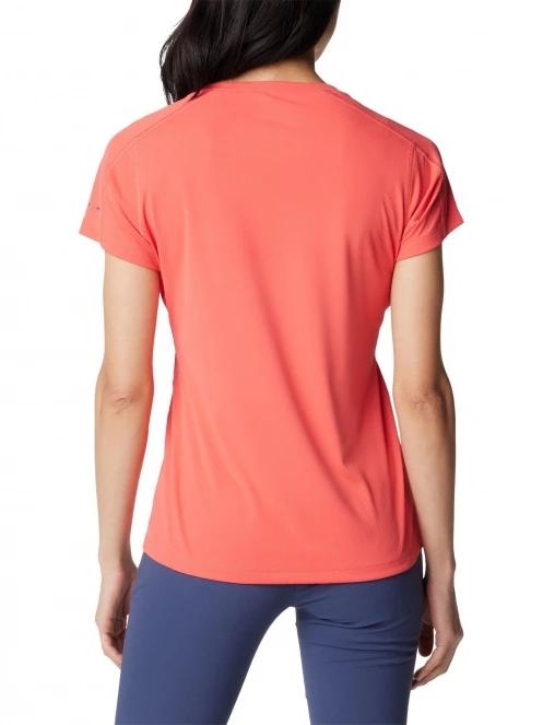tricou pentru sport, cu maneci scurte pt. femei Columbia Zero Rules Short Sleeve Shirt rosu 4