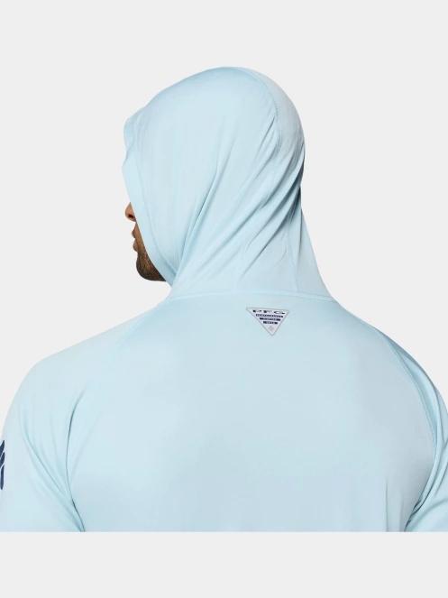 tricou cu maneci lungi, pentru sport pt. barbati Columbia Terminal Tackle Hoodie albastru deschis 7