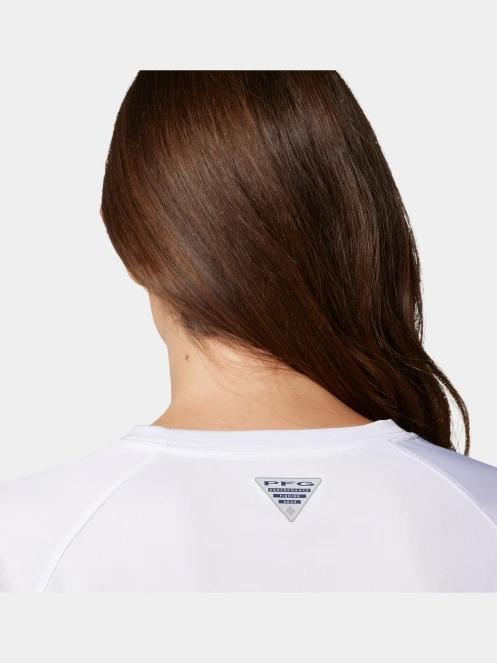 tricou cu maneci lungi, pentru sport pt. femei Columbia Tidal Tee II Long Sleeve Shirt alb 7