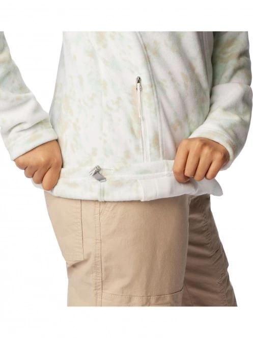 pulover polar pt. femei Columbia Fast Trek Printed Jacket alb 8