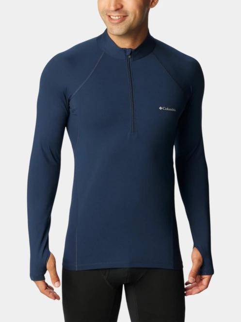 top lenjerie de corp pt. barbati Columbia Midweight Stretch Long Sleeve Half Zip albastru 2
