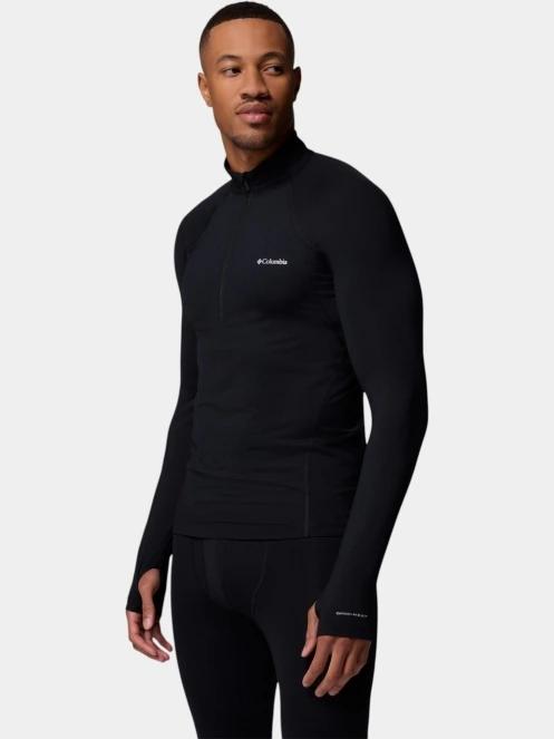 top lenjerie de corp pt. barbati Columbia Midweight Stretch Long Sleeve Half Zip negru 2