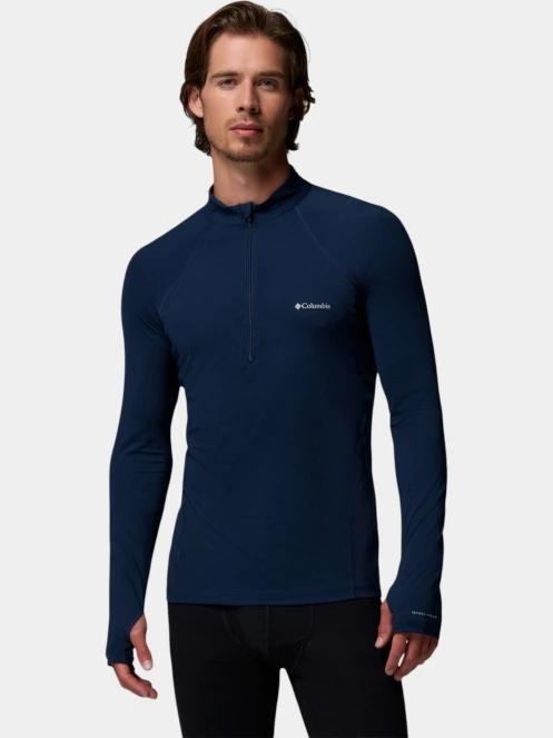 top lenjerie de corp pt. barbati Columbia Midweight Stretch Long Sleeve Half Zip albastru inchis 2