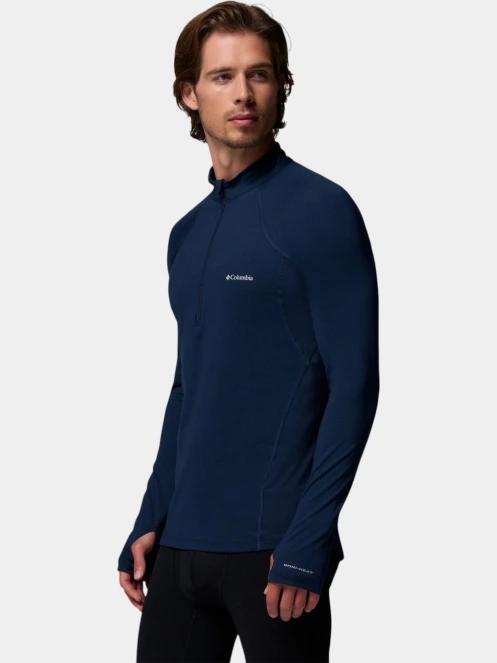 top lenjerie de corp pt. barbati Columbia Midweight Stretch Long Sleeve Half Zip albastru inchis 3