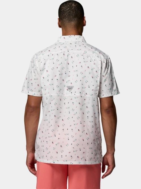 camasa cu maneci scurte pt. barbati Columbia Super Slack Tide Camp Shirt alb 4