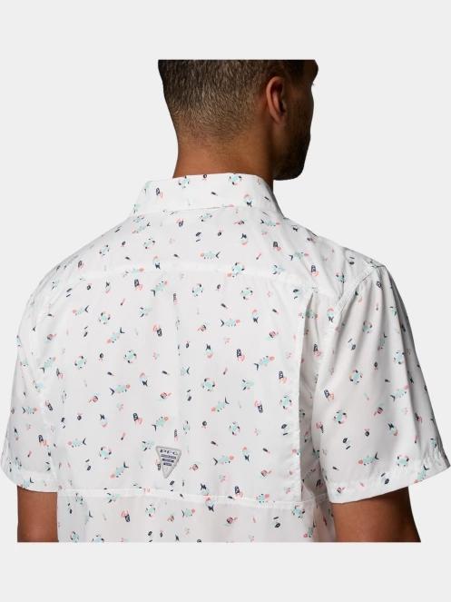 camasa cu maneci scurte pt. barbati Columbia Super Slack Tide Camp Shirt alb 9