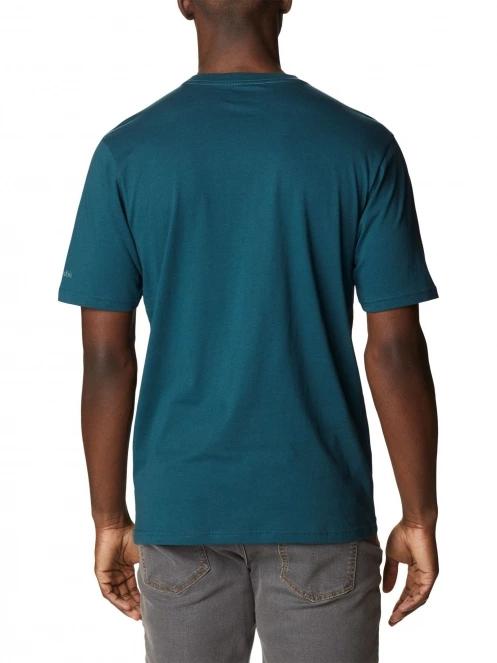 tricou cu maneci scurte pt. barbati Columbia Csc Basic Logo Short Sleeve Shirt verde 4