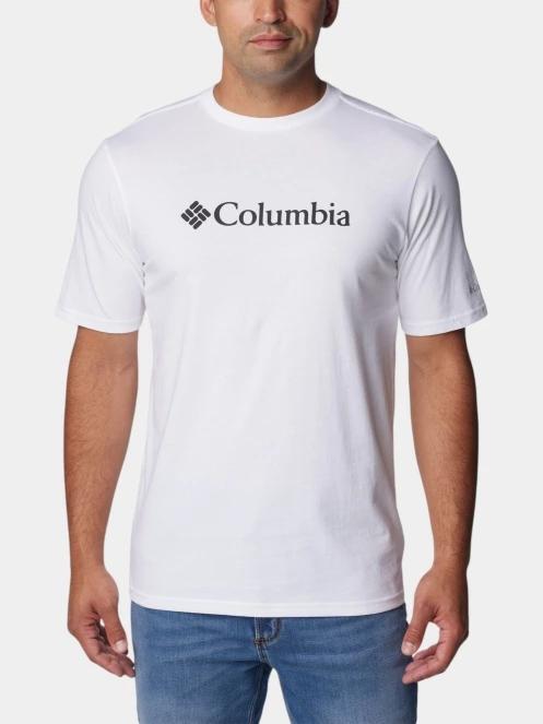 tricou cu maneci scurte pt. barbati Columbia CSC Basic Logo Short Sleeve Shirt alb 2