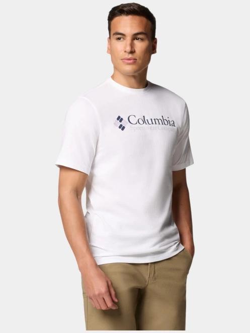 tricou cu maneci scurte pt. barbati Columbia CSC Basic Logo Short Sleeve Shirt alb 4